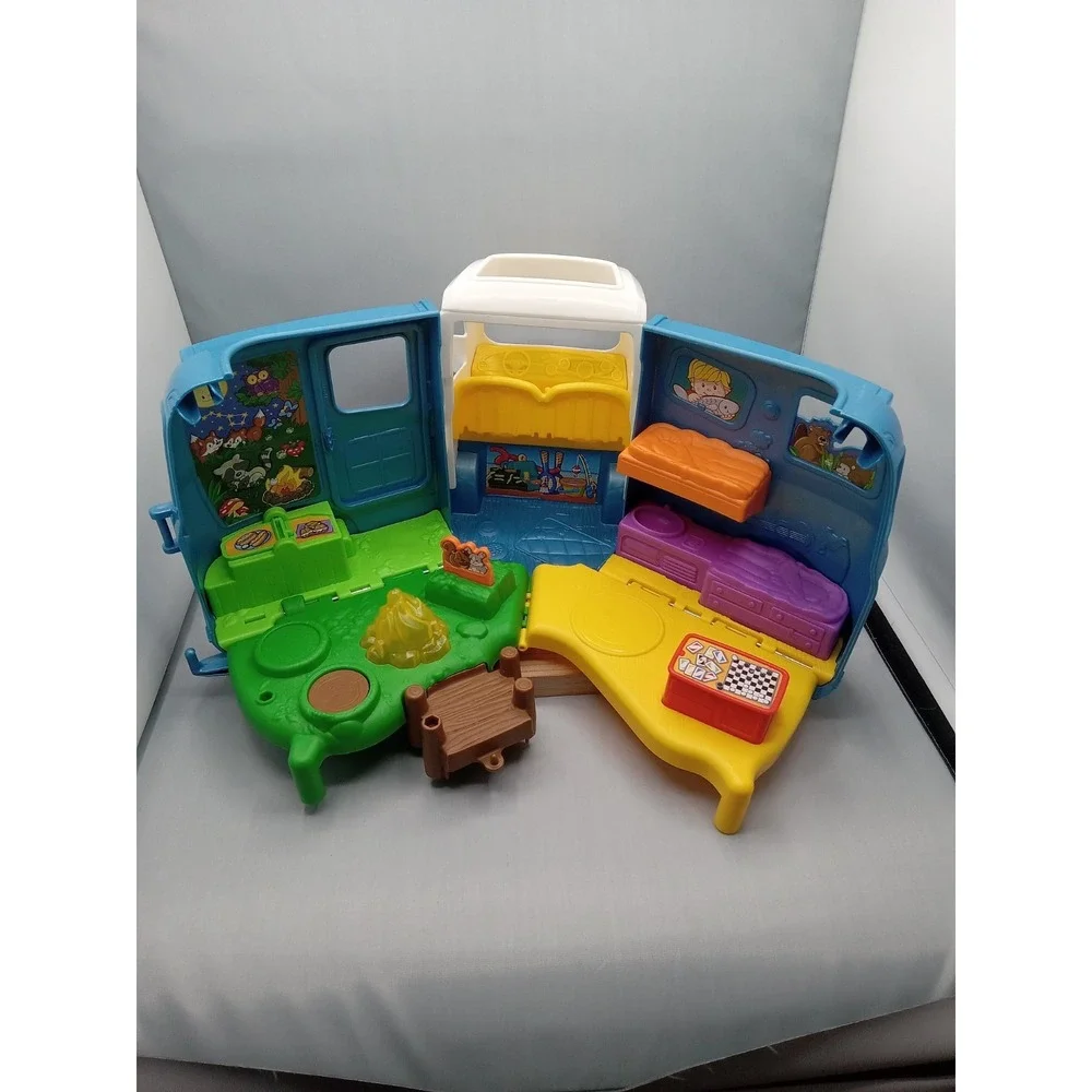 Fisher Price Little People Songs & Sounds Camping Camper Van RV Used FEW BLEMISH